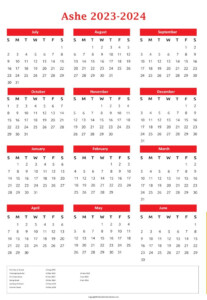 Ashe County Schools Calendar Holidays 2023 2024