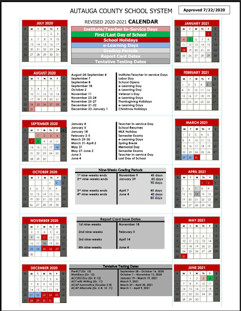 Autauga County Schools Calendar 2024 Schoolcalendars