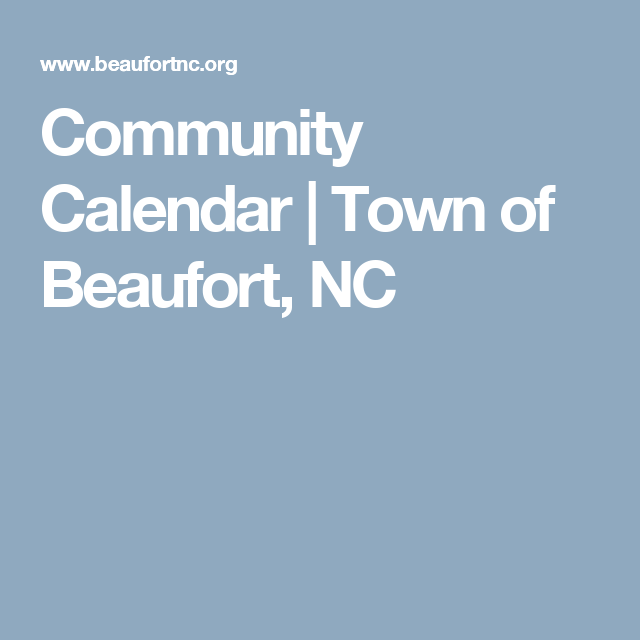 Beaufort County Court Calendar