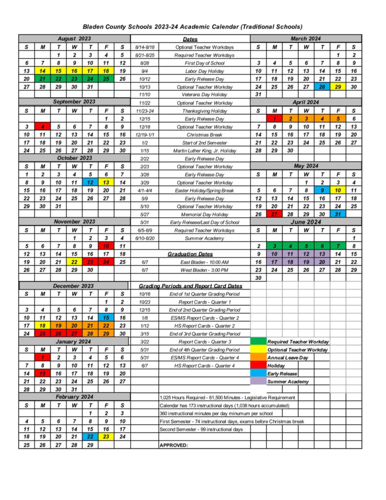 Bladen County School Calendar 2023 School District Calendar