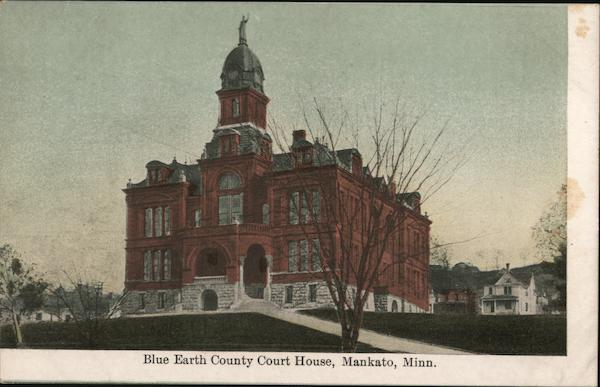 Blue Earth County Court House Mankato MN Postcard