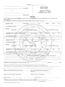 Brazoria County Small Claims Court 2013 2024 Form Fill Out And Sign