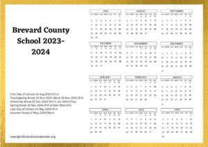 Brevard County School Calendar 2024 25 Loni Marcela