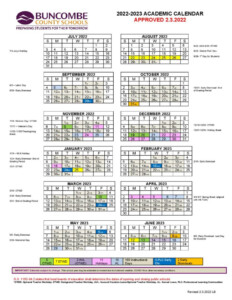 Buncombe County School Calendar Holidays 2022 2023