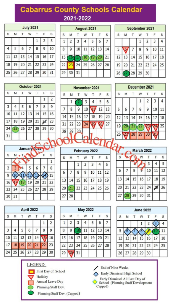 Cabarrus County Schools Calendar 2024 Schoolcalendars