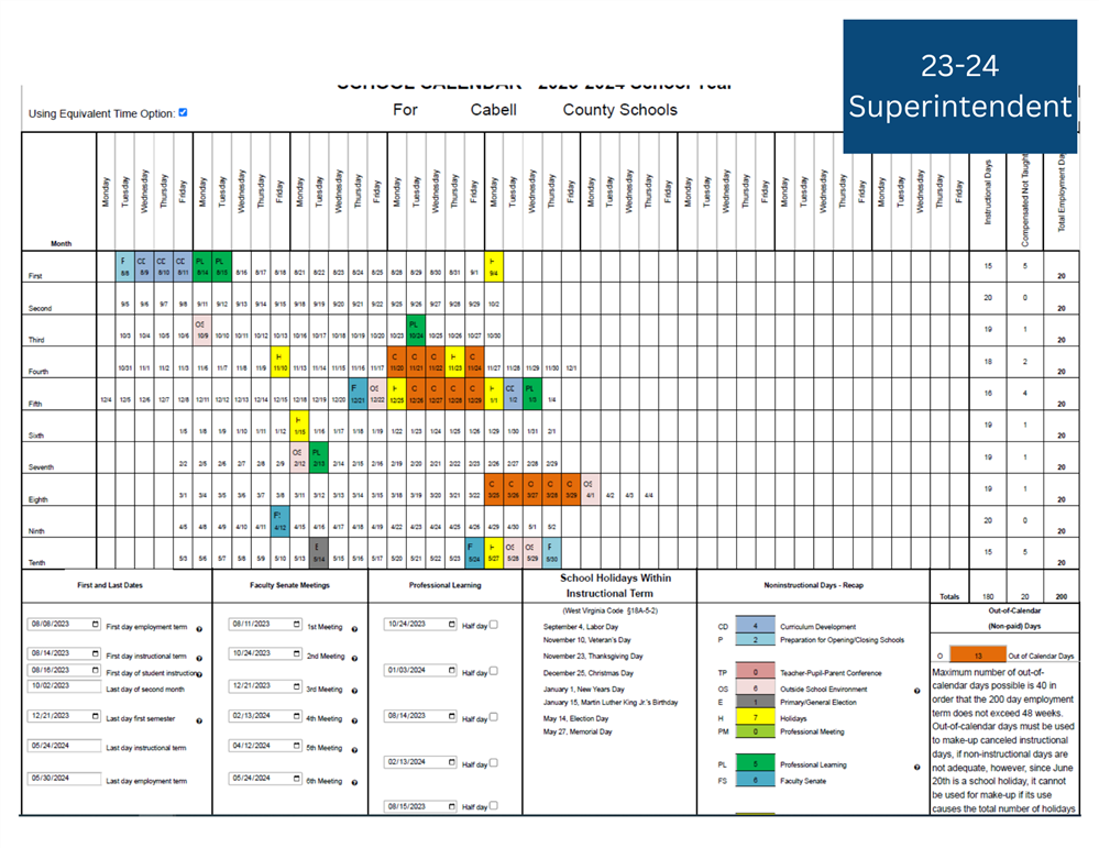 Cabell County Schools Calendar 2024 And 2025 PublicHolidays