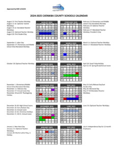 Catawba County Schools Calendar 2024 2025 Holiday Breaks