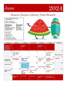 Cattaraugus Library June Patron Calendar SNI