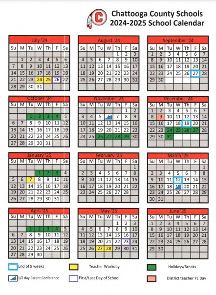 Chattooga County Schools 2024 2025 Calendar AllOnGeorgia