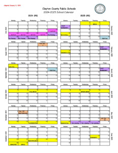 Clayton County Public Schools Calendar 2024 2025 PDF