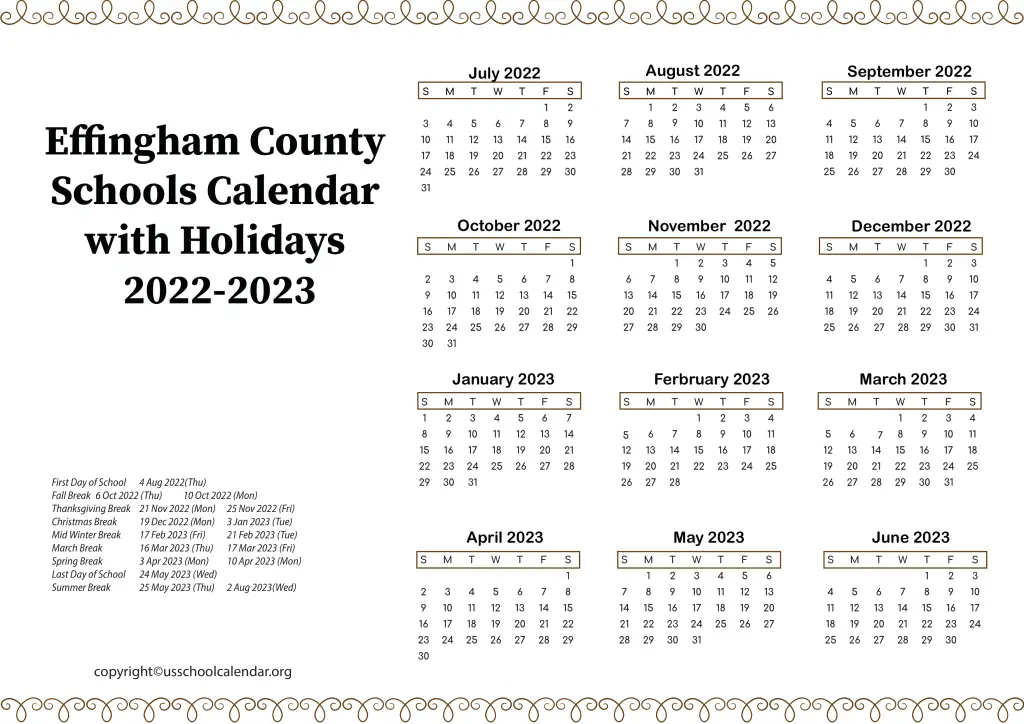 Effingham County 2024 2025 School Calendar November 2024 Calendar