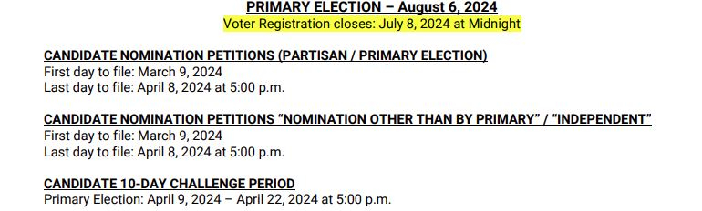 Elections 2024 Election Calendars For Maricopa County Pinal County