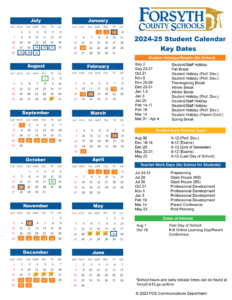 Forsyth County Schools Calendar 2024 2025 Spring Fall Break