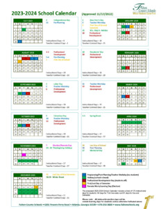 Fulton County Schools Calendar 2024 2025 Holiday Dates