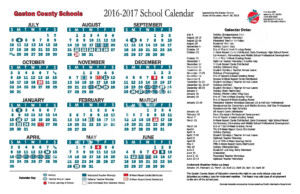 Gaston County Calendar CountyCalendars