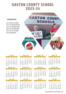 Gaston County School Calendar 2024 Berna Trudey