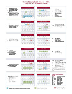 Gwinnett County Public Schools Calendar Holidays 2024 2025