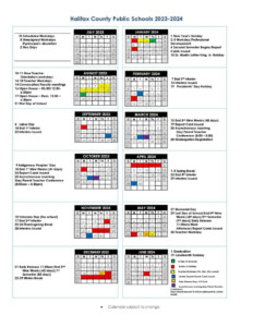 Halifax County Public Schools Calendar 2024 2025 In PDF