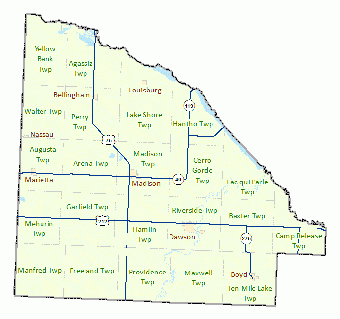 Lac Qui Parle County Maps