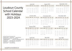 Loudoun County School Calendar 2024 2023 2024 Calenda Vrogue co