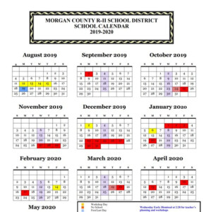 Morgan County R2 Calendar CountyCalendars