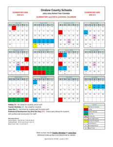 Onslow County Schools Calendar 2023 2024 Holidays