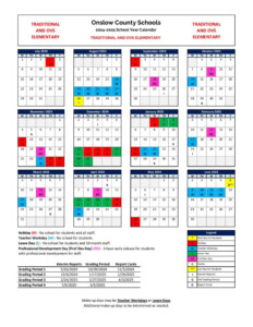 Onslow County Schools Calendar 2024 2025 Holidays