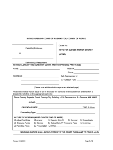 Pierce County Superior Court S 2010 2024 Form Fill Out And Sign