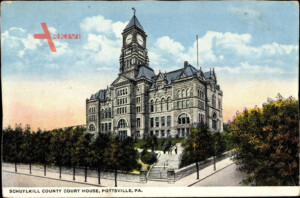 Pottsville Pennsylvania USA Schuylkill County Court House Large