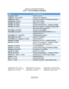 Putnam County Schools Tn Calendar Prntbl concejomunicipaldechinu gov co