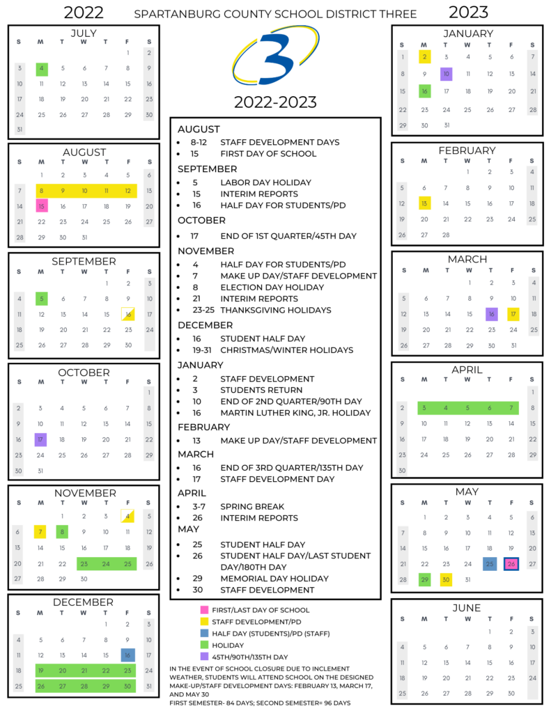 Spartanburg County School Calendar 2025 A Comprehensive Overview