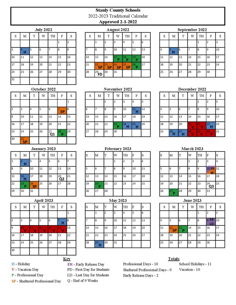 Stanly County Court Calendar Customize And Print