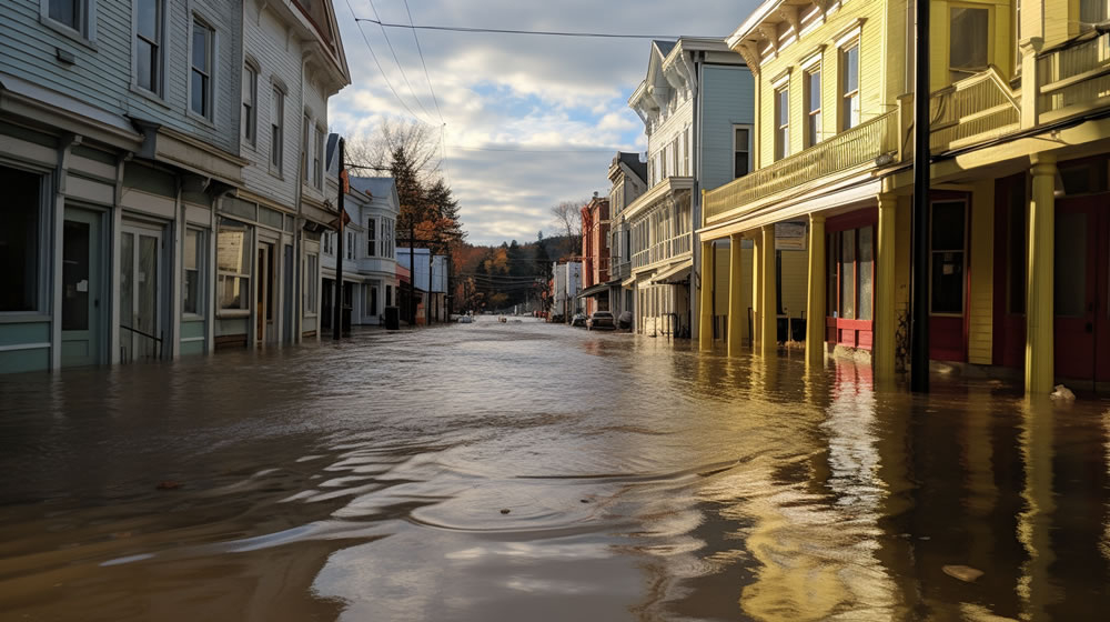 The Catastrophic 2023 Flood That Ravaged Vermont Causing Massive Damage