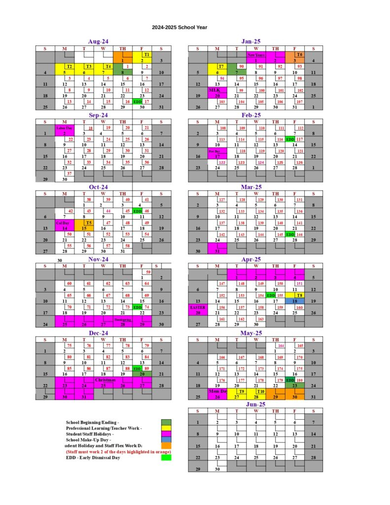 Whitfield County School Calendar 2024 2025 Academic Year 