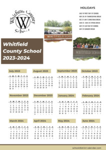 Whitfield County Schools Calendar Holidays 2023 2024