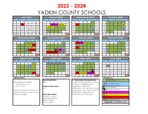 Yadkin County Schools Calendar 2024 In PDF